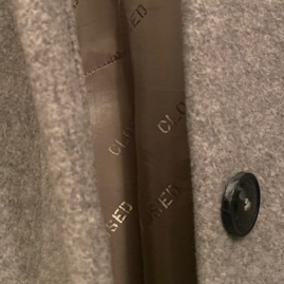 Closed Denim Brand - Grey Wool Coat - Picture 8 of 14